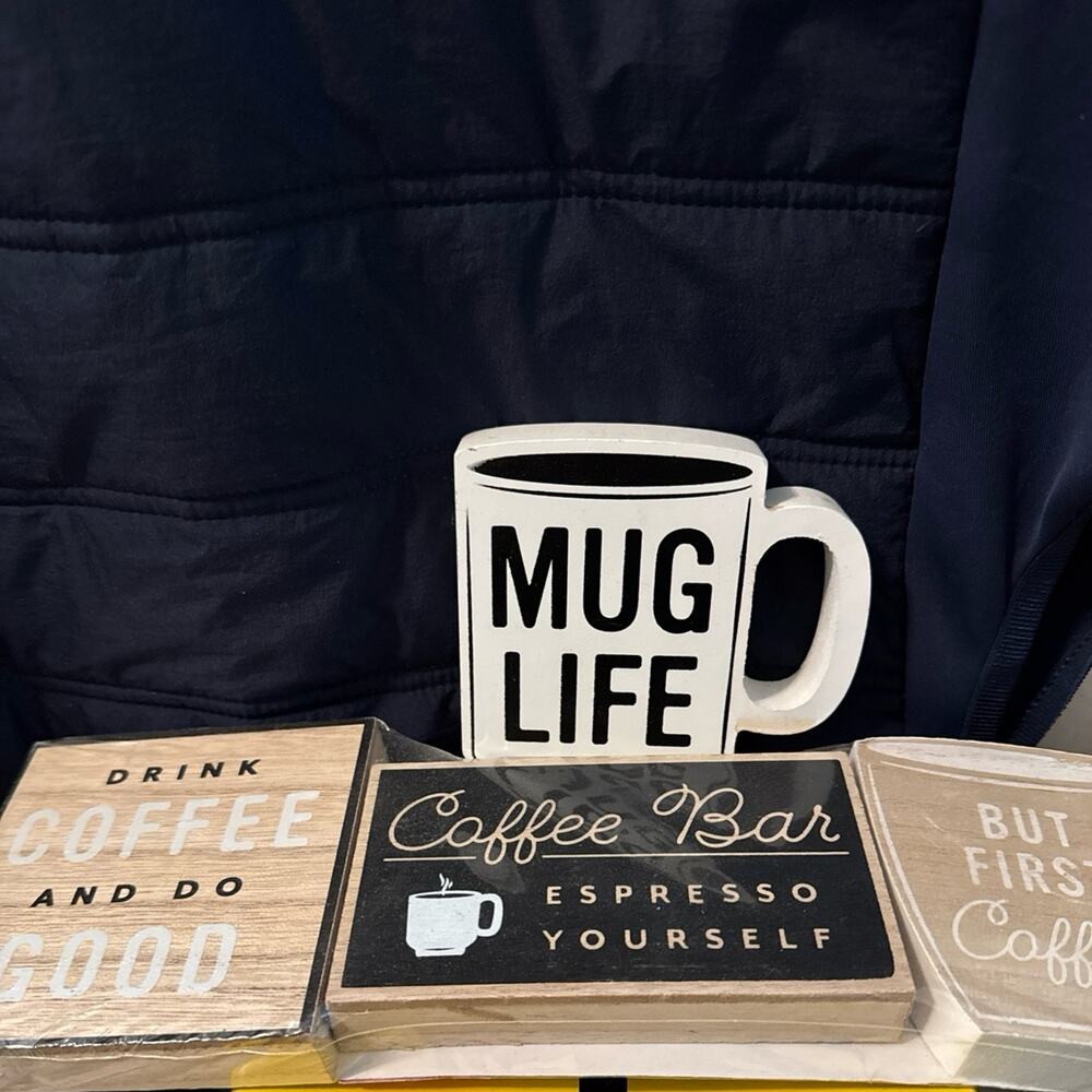 Target Dollar Spot Coffee Bar signs